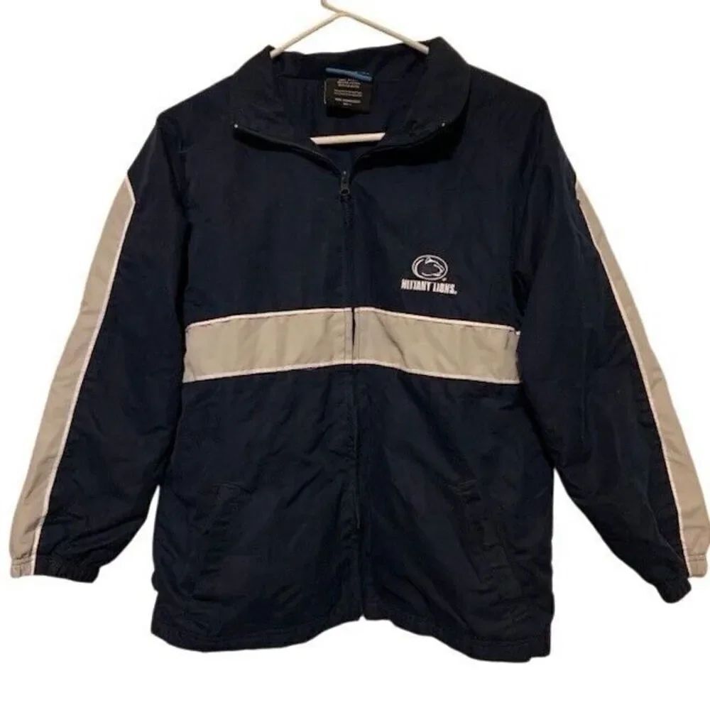 PENN STATE SIZE YOUTH LARGE LINED WARM UP JACKET